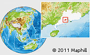 Physical Location Map of Gaoming, highlighted parent region