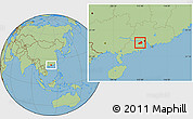Savanna Style Location Map of Gaoming
