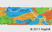 Political Panoramic Map of Gaoming