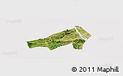 Satellite Panoramic Map of Gaoming, cropped outside