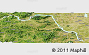 Satellite Panoramic Map of Gaoming