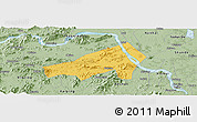 Savanna Style Panoramic Map of Gaoming