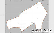 Gray Simple Map of Gaoming, cropped outside