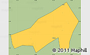 Savanna Style Simple Map of Gaoming, cropped outside