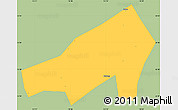 Savanna Style Simple Map of Gaoming, single color outside