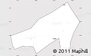 Silver Style Simple Map of Gaoming, cropped outside