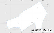 Silver Style Simple Map of Gaoming, single color outside