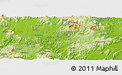 Physical Panoramic Map of Guangning