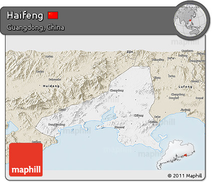 Classic Style 3D Map of Haifeng
