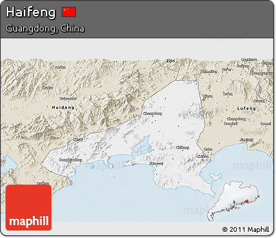 Classic Style 3D Map of Haifeng