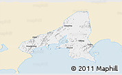 Classic Style 3D Map of Haifeng, single color outside