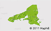 Physical 3D Map of Haifeng, cropped outside