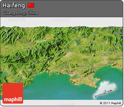 Satellite 3D Map of Haifeng
