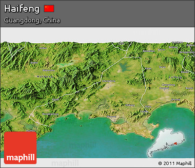 Satellite 3D Map of Haifeng
