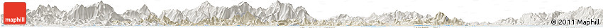 Shaded Relief Horizon Map of Haifeng, lighten