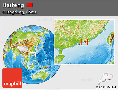 Physical Location Map of Haifeng