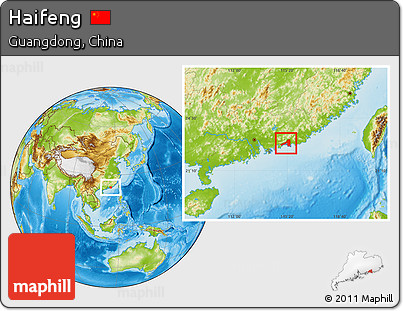 Physical Location Map of Haifeng