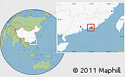 Savanna Style Location Map of Haifeng, highlighted country