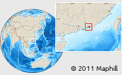Shaded Relief Location Map of Haifeng