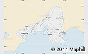 Classic Style Map of Haifeng, single color outside