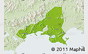 Physical Map of Haifeng, lighten