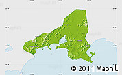Physical Map of Haifeng, single color outside
