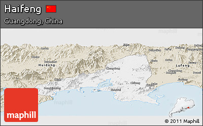 Classic Style Panoramic Map of Haifeng