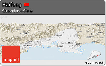 Classic Style Panoramic Map of Haifeng