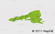 Physical Panoramic Map of Haifeng, cropped outside