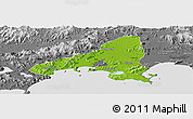 Physical Panoramic Map of Haifeng, desaturated