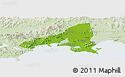 Physical Panoramic Map of Haifeng, lighten