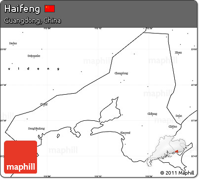 Blank Simple Map of Haifeng