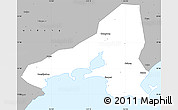 Gray Simple Map of Haifeng