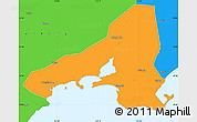 Political Simple Map of Haifeng