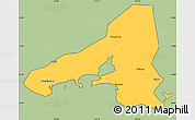 Savanna Style Simple Map of Haifeng, cropped outside