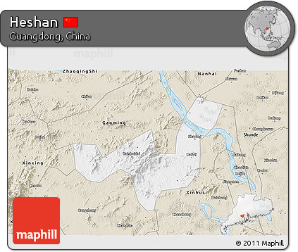 Classic Style 3D Map of Heshan