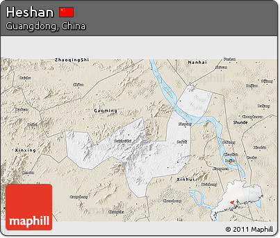 Classic Style 3D Map of Heshan