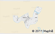 Classic Style 3D Map of Heshan, single color outside