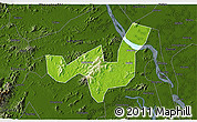 Physical 3D Map of Heshan, darken
