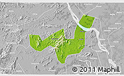 Physical 3D Map of Heshan, lighten, desaturated