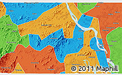 Political 3D Map of Heshan