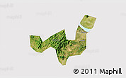 Satellite 3D Map of Heshan, cropped outside