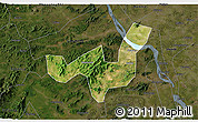 Satellite 3D Map of Heshan, darken