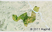 Satellite 3D Map of Heshan, lighten