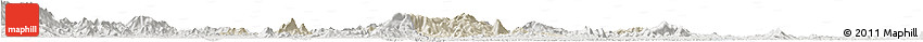 Shaded Relief Horizon Map of Heshan, lighten, semi-desaturated Shaded Relief Horizon Map of Heshan, lighten, semi-desaturated