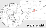 Blank Location Map of Heshan