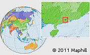 Political Location Map of Heshan
