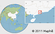 Savanna Style Location Map of Heshan, highlighted country