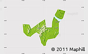 Physical Map of Heshan, cropped outside