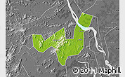 Physical Map of Heshan, desaturated